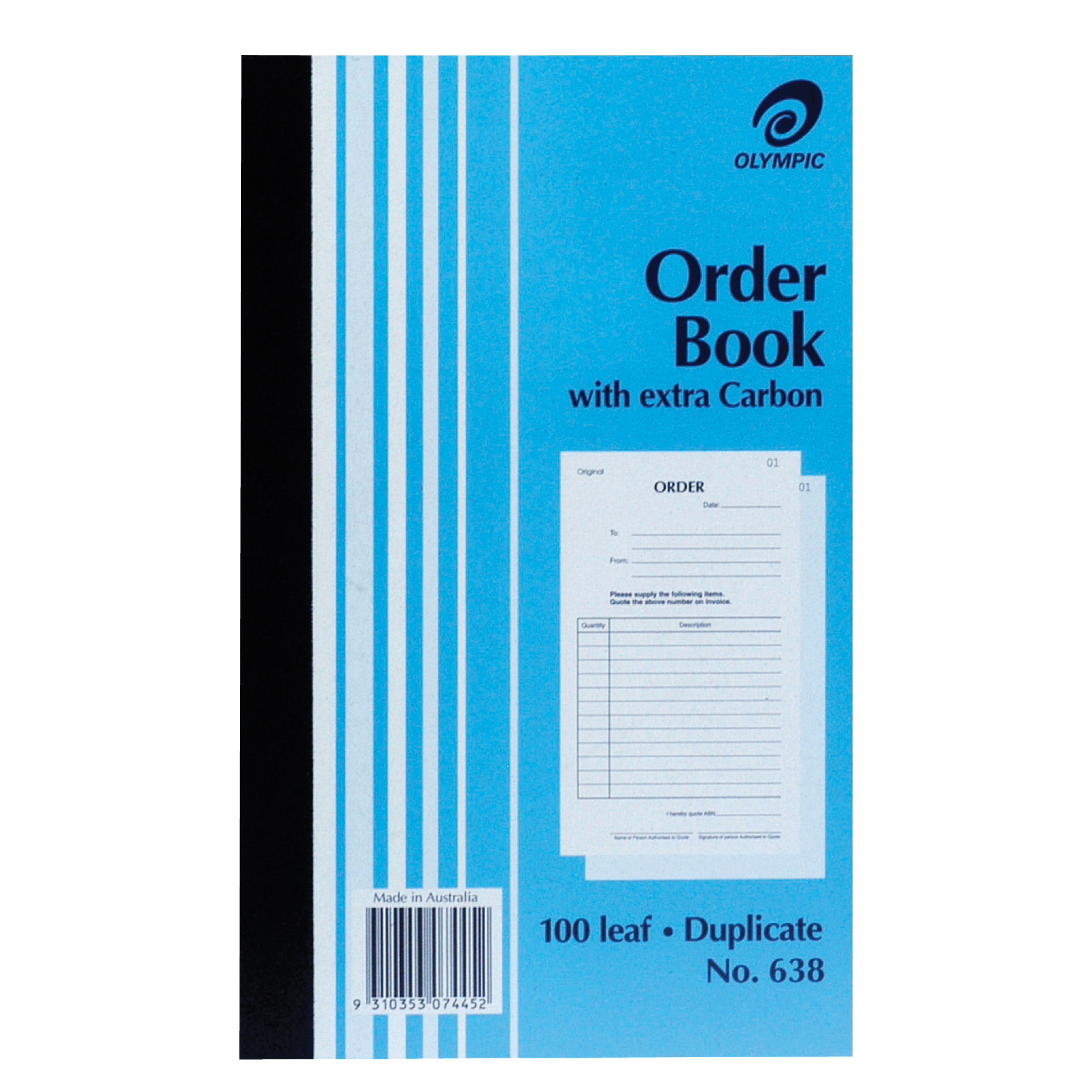 Olympic 638 Duplicate Order Carbon 8X5 200X125mm 100 Leaf