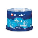 Verbatim 94691 CdR 80 Minute 52X 700Mb Silver Pack 50
