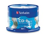 Verbatim 95005 CDR 52x 700mb Silver Inkjet 50