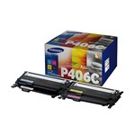 Samsung CLTP406C OEM Laser Toner Cartridge BCMY Value Pack