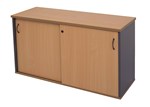 Rapid Worker Credenza 1500X450X730 Lockable BeechIronstone