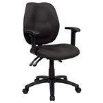 Sabina Ys43B Chair Clerical Medium Back With Arms Black