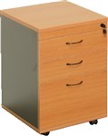 Rapid Mobile Pedestal 2 Drawer1 File Lockable CHERRYIRONSTONE