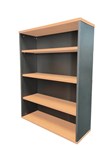 Rapid Bookcase Open 1200X900X315 BeechIronstone