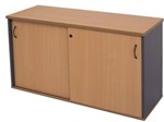 Rapid Worker Credenza 1800X450X730 Lockable BeechIronstone