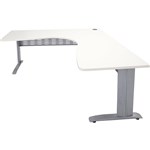 Rapid Span Workstation 1800X1800X700 Silver Metal Frame White Top