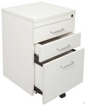 Rapid Span  Vibe Mobile Pedestal 2 Drawer1 File Lockable White