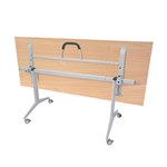 Rapid Table Flip Top 1500X750 Silver Frame Beech Top