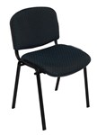 Rapid Nova Visitor Chair 4 Black Frame Navy Blue