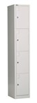 Rapid Go Locker 4 Tier 1830X305X455 Assembled Silver Grey