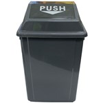 Cleanlink Rubbish Bin 12054 With Bullet Lid 25L Grey