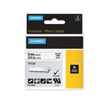 Rhino Dymo Industrial Labels  Sd18443 Vinyl 9mm Black On White