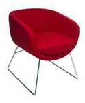 Lounger Single Seat Splash Cube Red