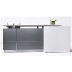 Reception Counter Calvin 2500 X 950 X1150 Left Hand Side Grey