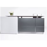 Reception Counter Calvin 2500 X 950 X 1150 Right Hand Side Grey