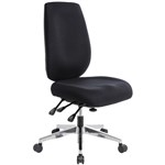 Ergomax Heavy Duty Chair House Black 3 Levers Seat Slide Alloy Base Large Seat