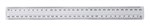Deli Ruler Plastic 30cm Clear