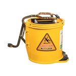 Cleanlink Mop Bucket 12001 Hd Metal Wringer Yellow 16L