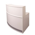 Rapid Modular Reception Counter Full Height White 1339W X 872D X 1160H