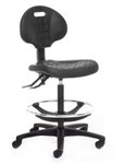Stool Lab 300 Pu Seat And Back With Drafting Ring