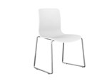 Acti 4S Side Chair With Sled Base White
