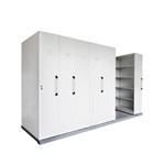 Mobile Shelving 6 Bays 400D 3560L X 980W X2150H White
