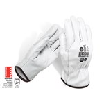 Force360 Worx600 Glove Certified Rigger Cowhide Pair White Small