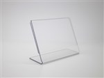 Angled Card Holder A5 Landscape Clear Acrylic