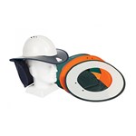 Force360 Worx Snap Brim And Flap For Hard Hats Navy Blue