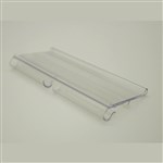 FLIPPER LABEL HOLDER 26X72MM CLEAR TO SUIT PEGBOARD HOOKS