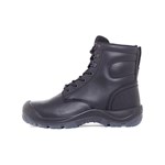 Mack Charge Force Safety Boots Black Lace Up Scuff Cap Steel Toecap Sz 4