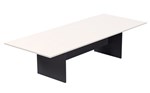 Rapid Boardroom Table 3200X1200X730Mm 2 Piece Top White Ironstone