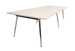 Rapid Air Boardroom Table 3200X1200X730Mm Top 2Piece 25Mm White