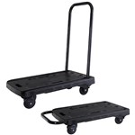 Durus Folding Hand Trolley Dolly 450X710Mm Black 100Kg