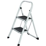 Italplast 2 Step Ladder 530 x 440 x 790mm White Max Weight 130kg