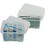 Italplast Storage Box Clear Base And Lid 360Wx450Lx285Hmm 32L