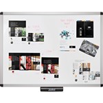 JUSTICK ELECTRO ADHESION WHITEBOARD JL507 ALUMINIUM FRAME 900X1200MM WHITE