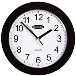 Carven Wall Clock 250Mm Black Frame