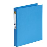 Marbig Binder Bright Ring PE A4 2D Ring 25mm Sky Blue