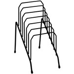 Italplast Step File Organiser 6 Slots Black