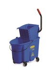 Wavebrake 35 QT Side Press Bucket And Wringer Blue
