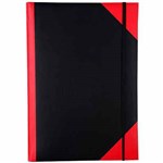 Cumberland Notebook Gloss Cover A4 200 Leaf Red  Black