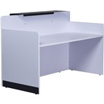 Rapid Span Reception Counter Brill White 1800W X 800D Wsurface 1170H Black