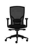 BREATHE MESH TASK CHAIR LUMBER SUPPORT SEAT SLIDER PLUSH PAD ARMS BLACK