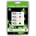 Hp 905Xl OEM Ink Value Pack Black Cyan Magenta And Yellow Cart