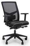 Bibbulmun Flo Mesh Task Chair Adj Arms 135Kg Magpie Fabric
