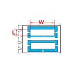 Brady M71DS Durasleeve Inserts L4mm X W30mm B390 Synth Paper White