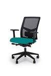 Bibbulmun Flo Mesh Task Chair Adj Arms 135Kg Teal Fabric