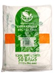 Envirochoice Bin Liner Kitchen Biodegradeable 120 Litre Clear Pk50