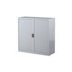 Tambour Cupboard 1200H X 1200W X 463D Silver Grey